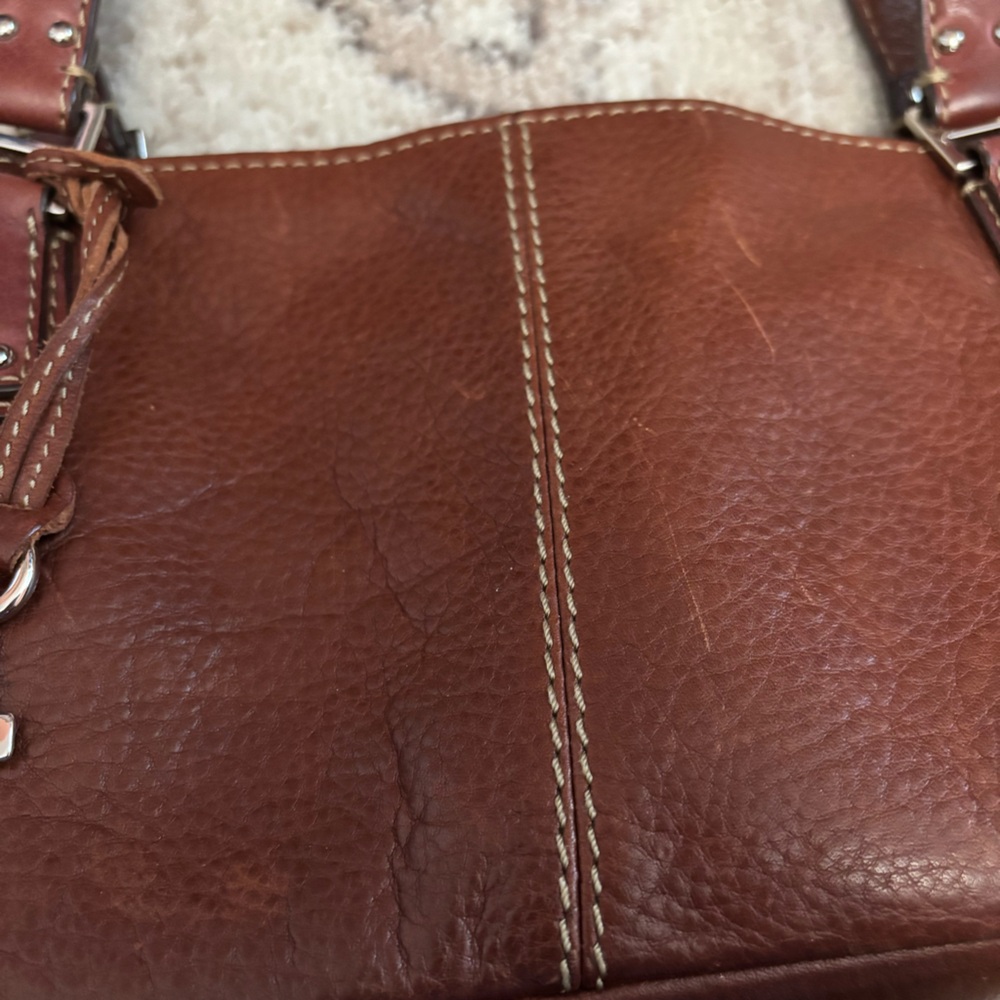 Vintage Fossil Leather Shoulder Bag - Picture 5 of 10